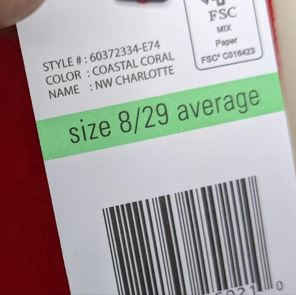 NWT Nine West Coastal Coral Pants 🌺 Size 8/29 - Picture 12 of 12